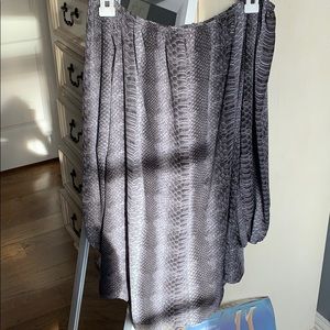 gray snakeskin dress